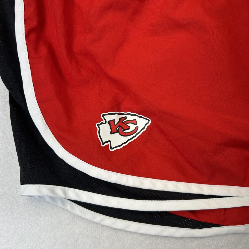 Kansas City Chiefs Shorts Womens Large Red NFL Football Nike Dri Fit Running - Picture 5 of 14